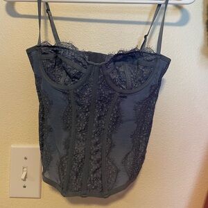 Urban outfitters modern love corset- blue